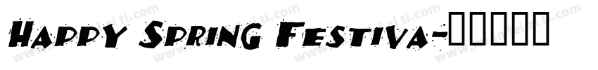 Happy Spring Festiva字体转换
